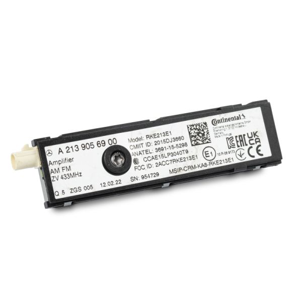 Amplificateur d'Antenne Mercedes CLA 118, GLE 167, A-Class 177, C-Class 205, E-Class 213 238, S-Class 217, S-Class 222, EQA 243, GLA 247, GLC 253, AMG GT 290, EQC 293, G-Class 463 464
